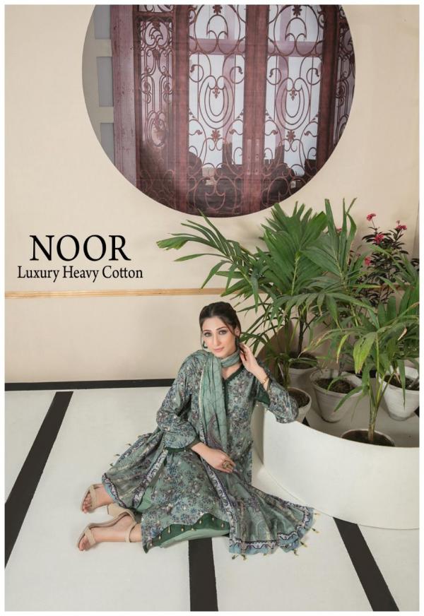 Noor Luxury Heavy Cotton Designer exclusive Dress mnaterial